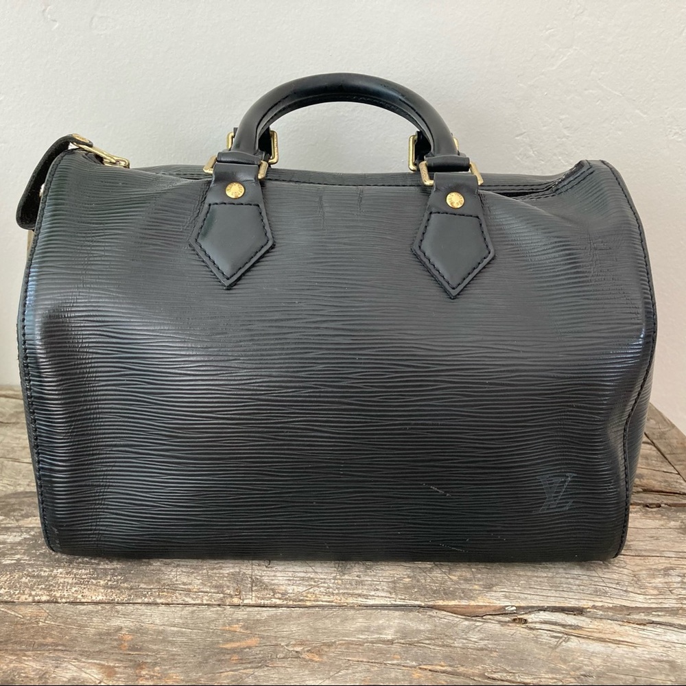 Louis Vuitton Epi Noir Speedy 25 Vintage